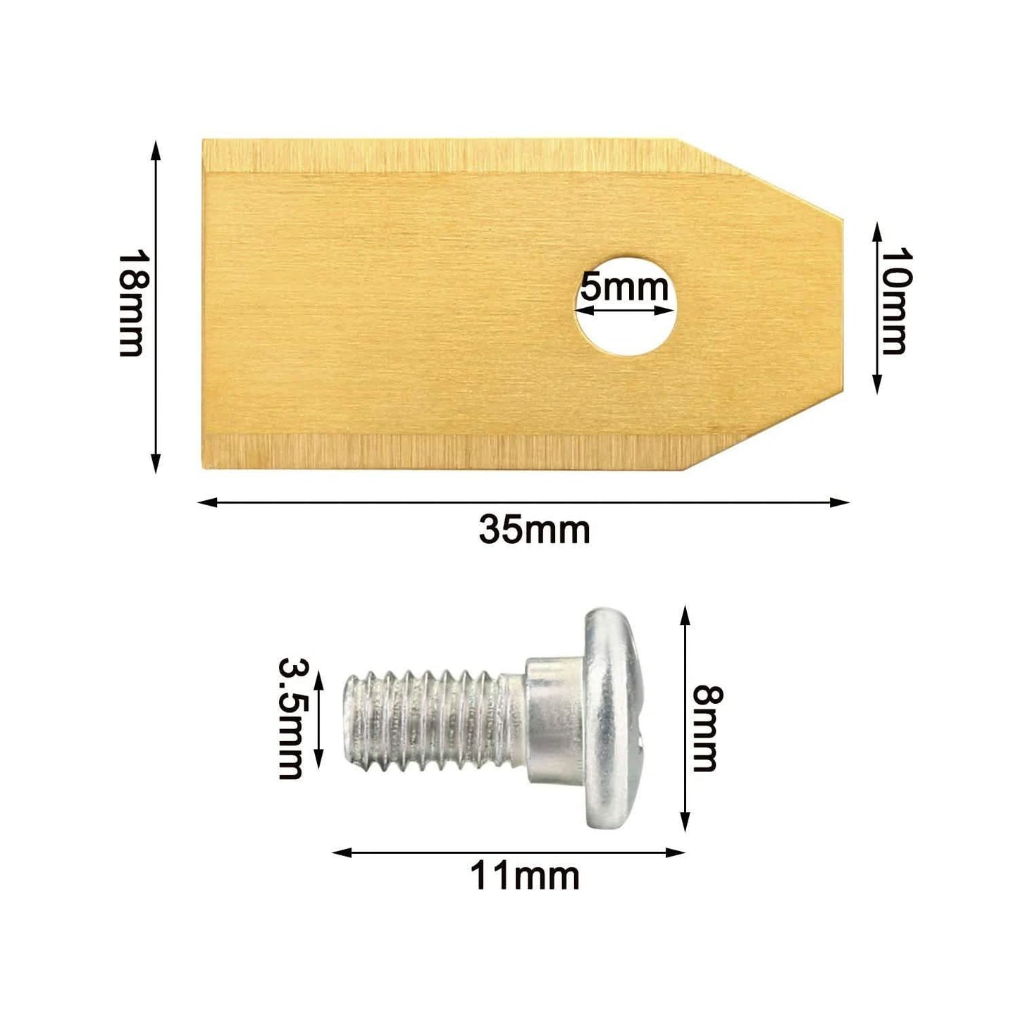 36-Pieces: Replacement Lawn Mower Blade