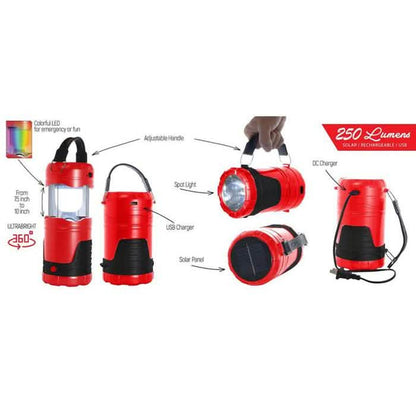 360-Degree Solar Powered LED 5-in-1 Lantern