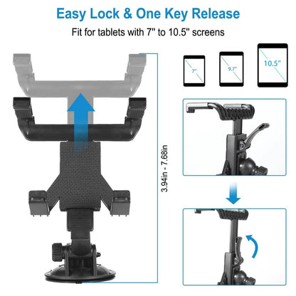 360° Car Windshield Tablet Mount