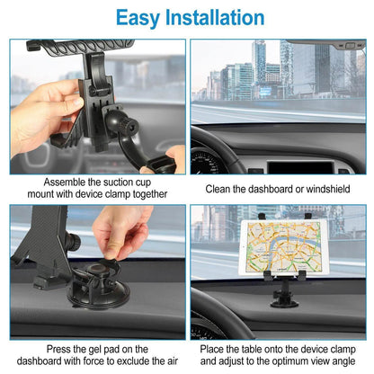 360° Car Windshield Tablet Mount