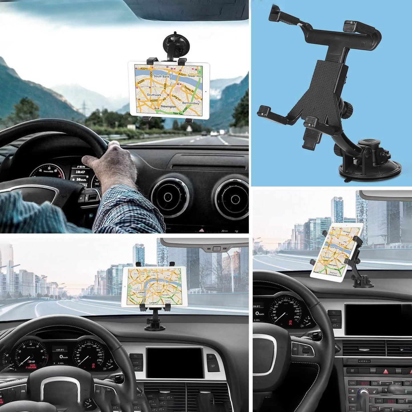 360° Car Windshield Tablet Mount