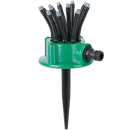 360° Flexible Lawn Sprinkler Automatic 12 Tubes Garden Water Irrigation Sprayers