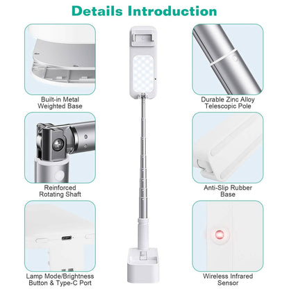 360° Rotatable Extendable Selfie Stand Phone Holder