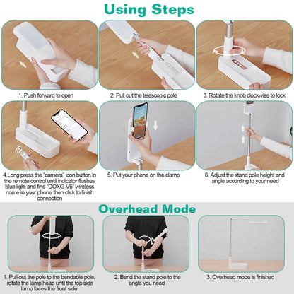 360° Rotatable Extendable Selfie Stand Phone Holder