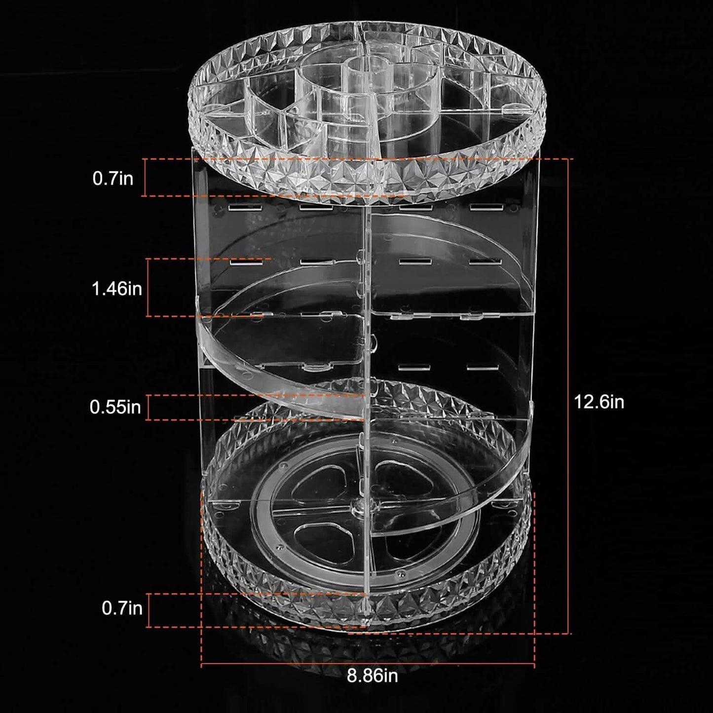 360° Rotating Make Up Organizer