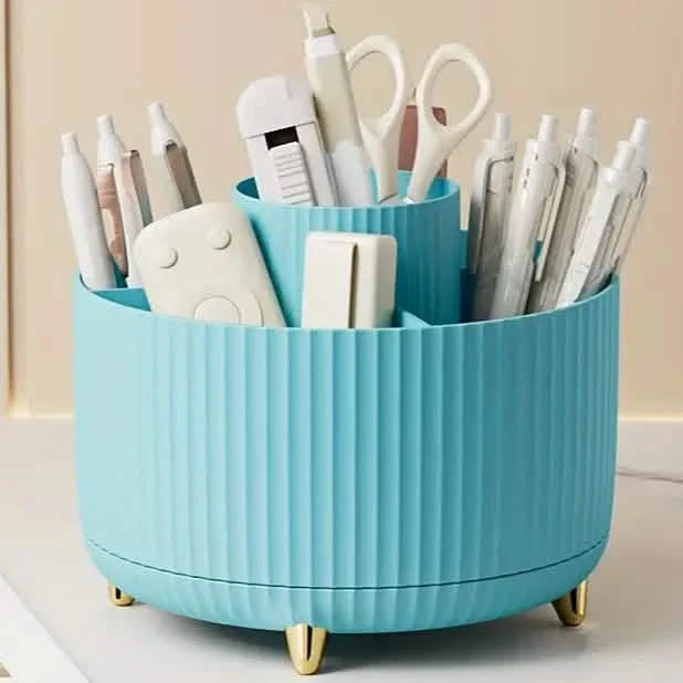 360° Rotating Makeup Organizer Holder for Brushes, Lipsticks, Skin Care & More