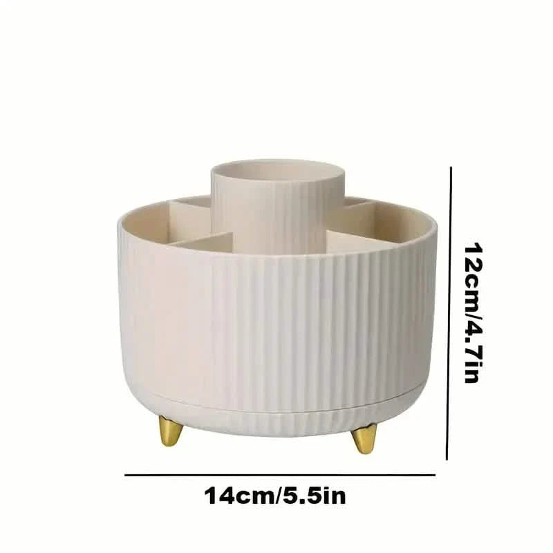 360° Rotating Makeup Organizer Holder for Brushes, Lipsticks, Skin Care & More