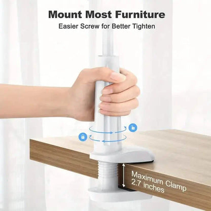 360° Rotating Universal Phone Stand with Flexible Spiral Base for Lazy Browsing