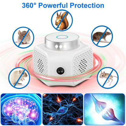 360° Ultrasonic Rodent Chaser Electronic Plug-in Mouse Control