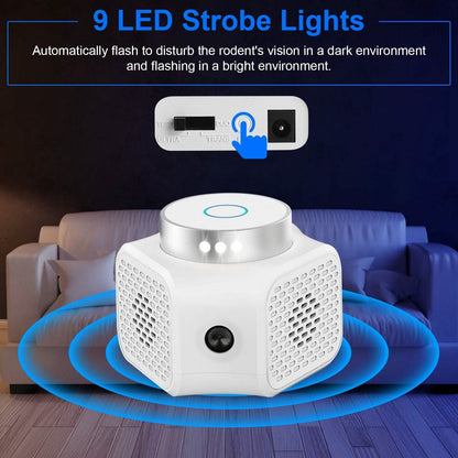 360° Ultrasonic Rodent Chaser Electronic Plug-in Mouse Control
