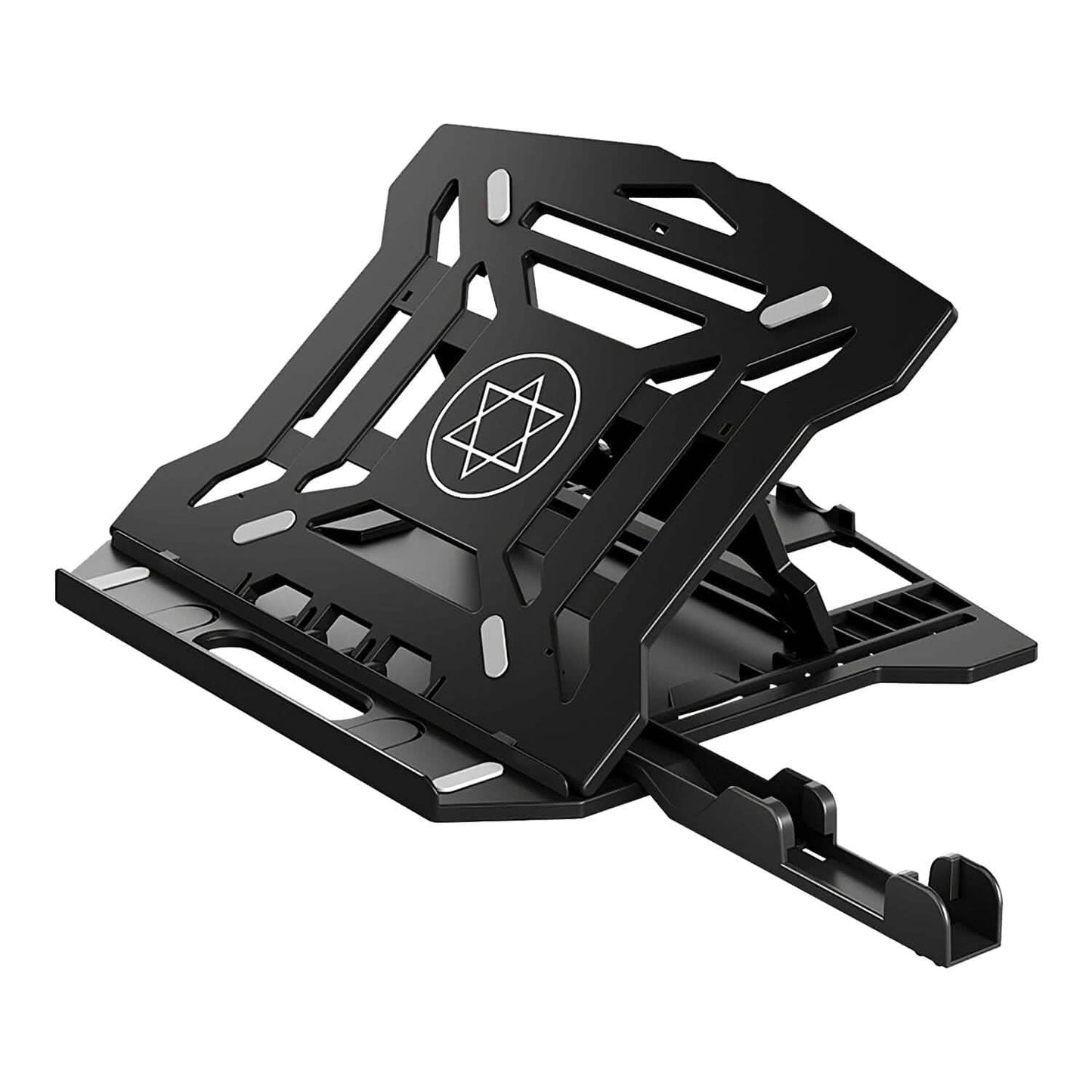 360º Rotating Laptop Riser Stand with Phone Stand 8 Level Adjustable Height