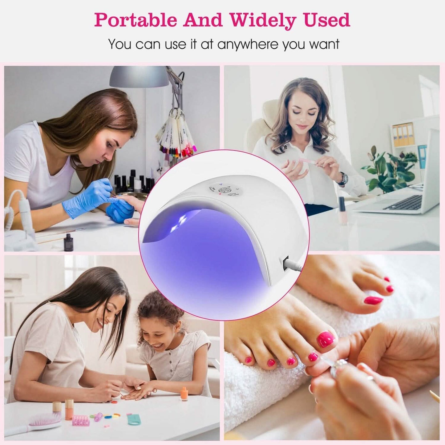 36W UV LED Lamp Nail Gel Dryer 12 LED Sensor Gel Curing Machine