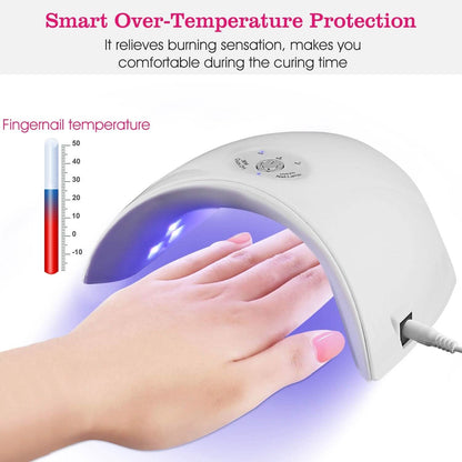 36W UV LED Lamp Nail Gel Dryer 12 LED Sensor Gel Curing Machine