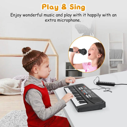 37 Keys Digital Music Electronic Keyboard Instrument with Microphone