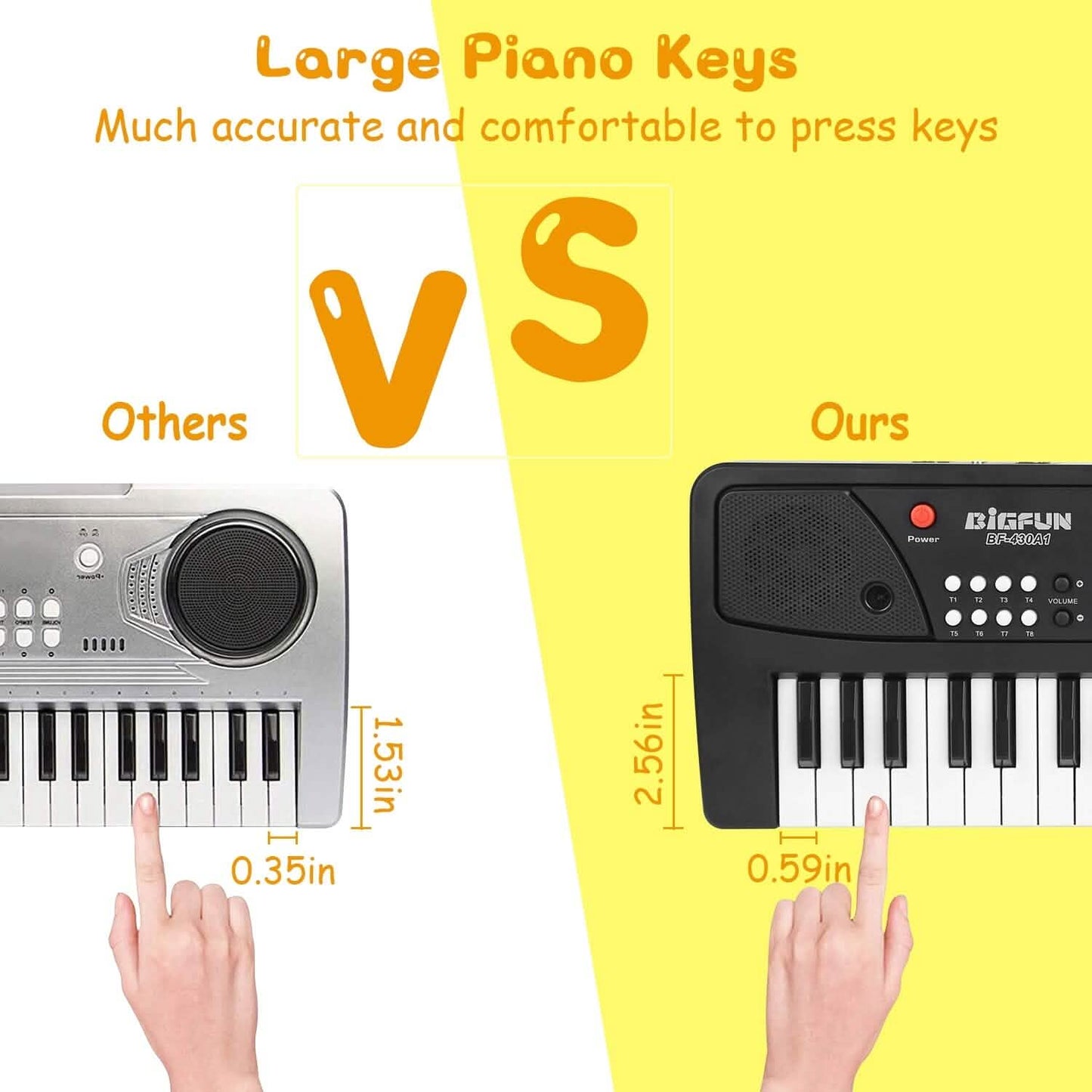 37 Keys Digital Music Electronic Keyboard Instrument with Microphone
