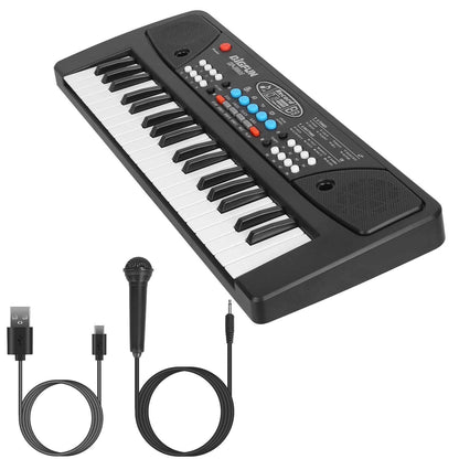 37 Keys Digital Music Electronic Keyboard Instrument with Microphone
