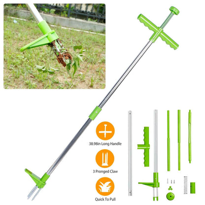 38.98" Weed Puller Twister Stand Up Root Removal