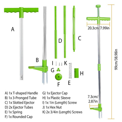 38.98" Weed Puller Twister Stand Up Root Removal