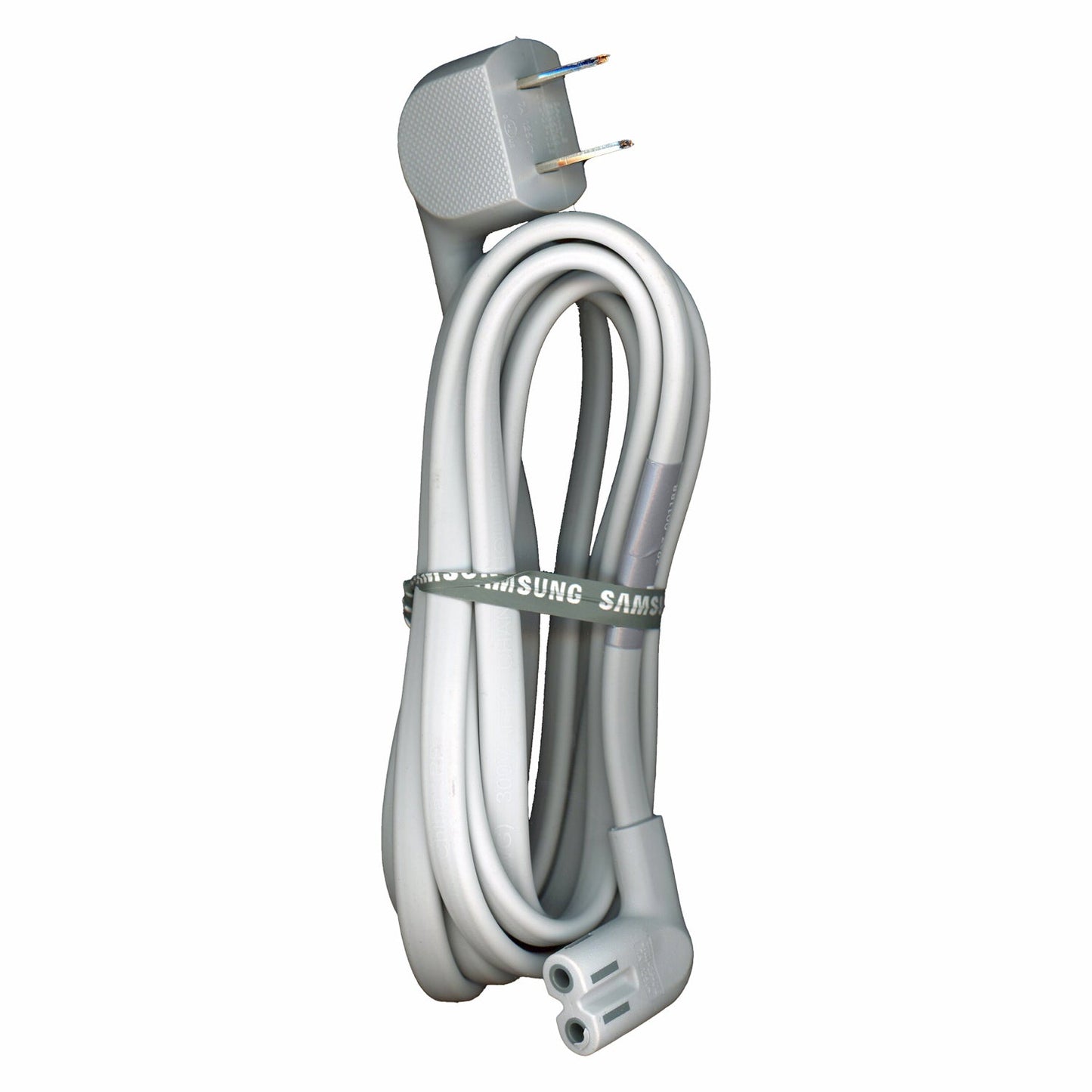 Substitute for Samsung 3903-001188 Gray AC Power Cable | 5 ft - C7 Elbow Figure 8 to Elbow 2-Prong | Non-Polarized – 3903-001188