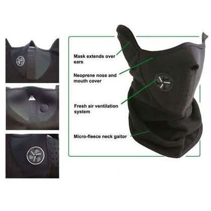 3-Pack: Neoprene Winter Ski Masks