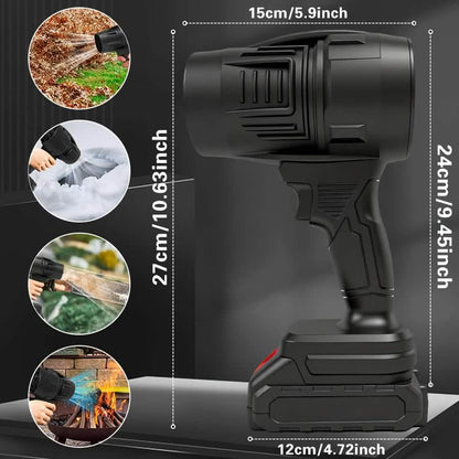 Turbo Jet Handheld Cordless Blower for Leaves, Dust & Car Drying