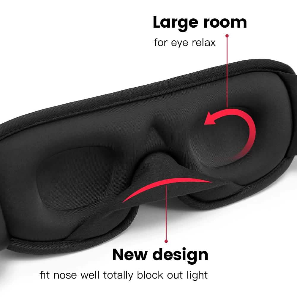 3D Block Out Light Soft Padded Sleeping Mask
