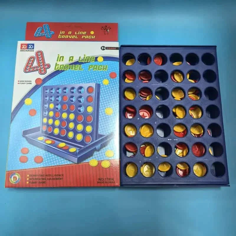 3D Classic A Row Chess, Foldable Board Line Up 4 Game