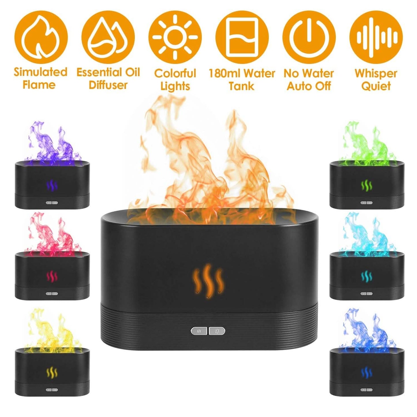 3D Flame Air Humidifier
