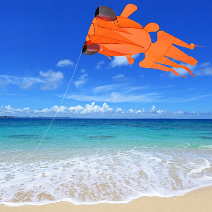 3D Kite Easy to Fly Orange Goldfish