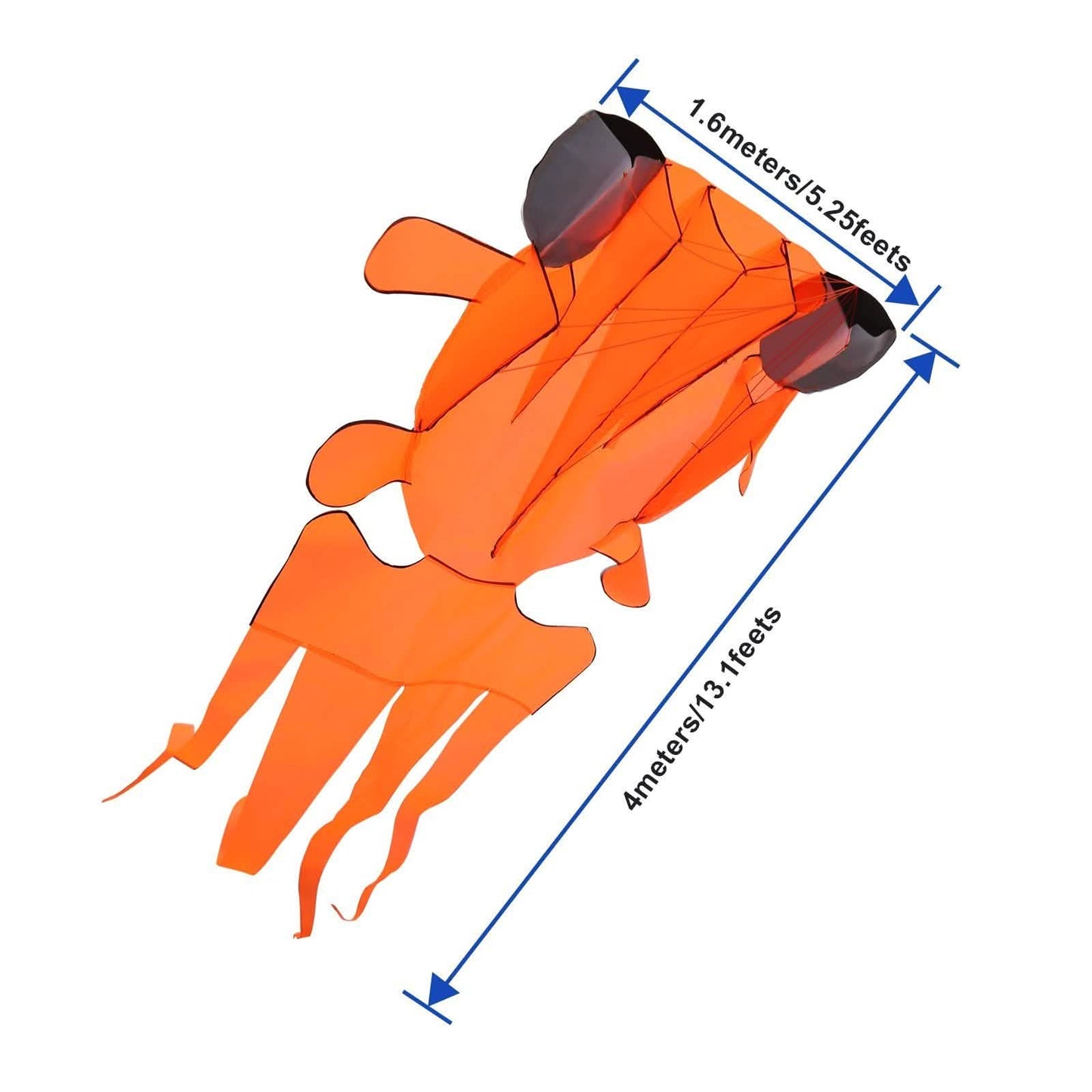 3D Kite Frameless Soft Giant and Parafoil