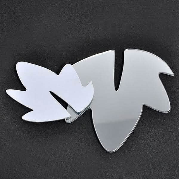 3D Mirror Flower Removable Wall Sticker