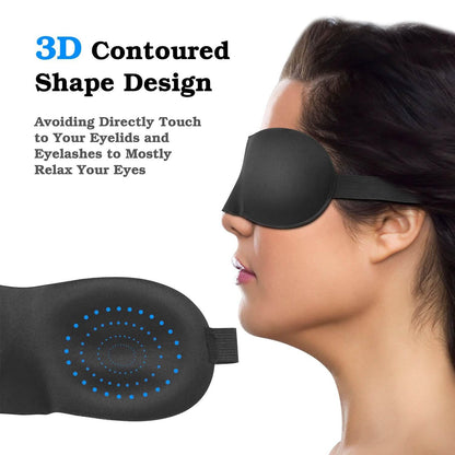 3D Soft Blindfold Sleeping Eye Mask