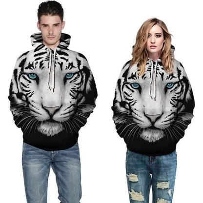 3D Tiger Print Unisex Sweatshirts