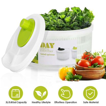 3L/0.8Gal Salad Spinner Washer with Lid