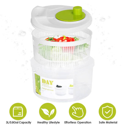 3L/0.8Gal Salad Spinner Washer with Lid