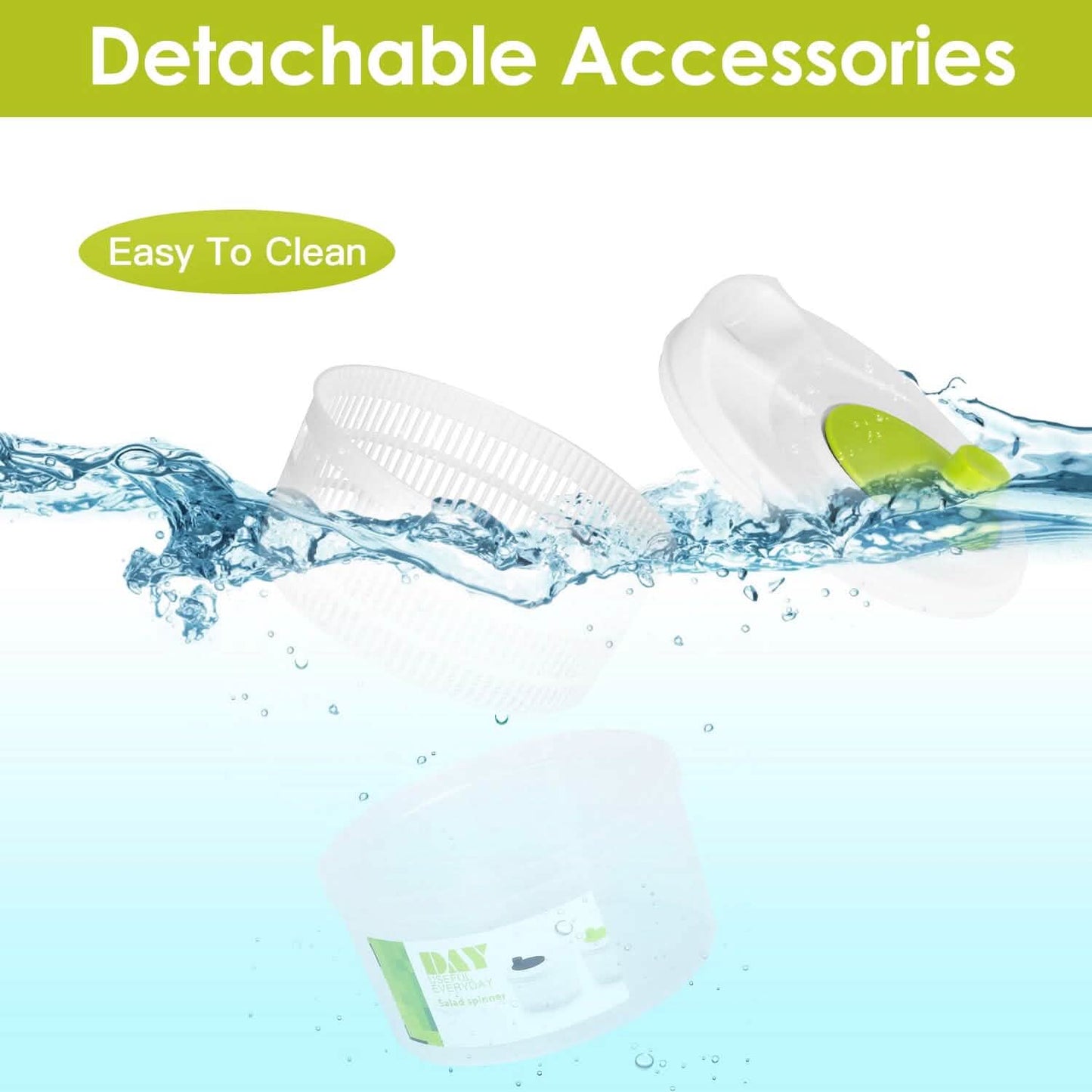 3L/0.8Gal Salad Spinner Washer with Lid