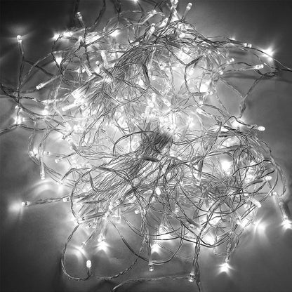 3m x 2m Cool White Waterproof Curtain Fairy String Lights with 8 Modes