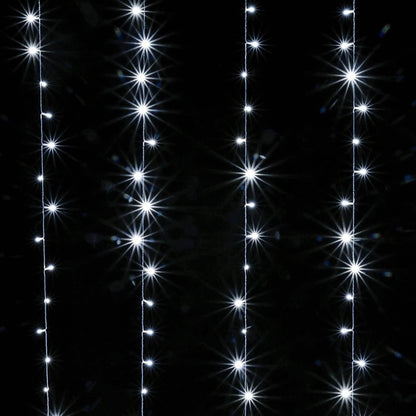 3Mx3M White 300 LED Curtain Fairy String Light 8 Models Garden Patio Party Decoration
