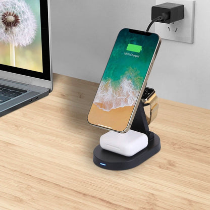 4-in-1 15W Foldable Magnetic Wireless Charging Station