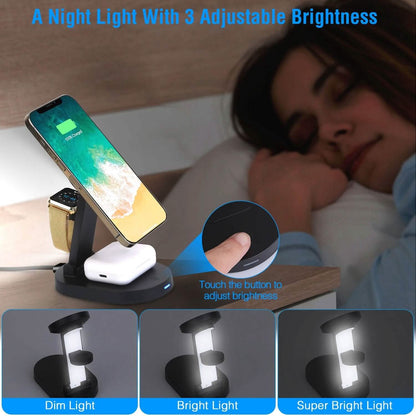 4-in-1 15W Foldable Magnetic Wireless Charging Station