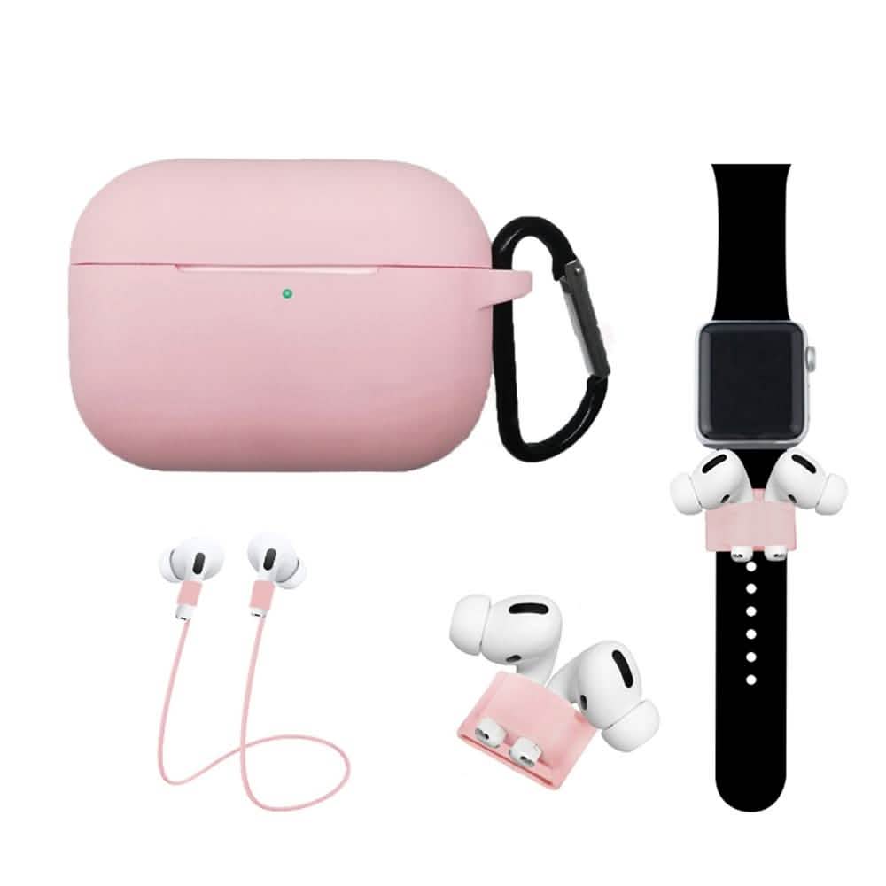 4-In-1 Airpods Pro3 Case Carabiner Sleeve Anti-lost Rope Set