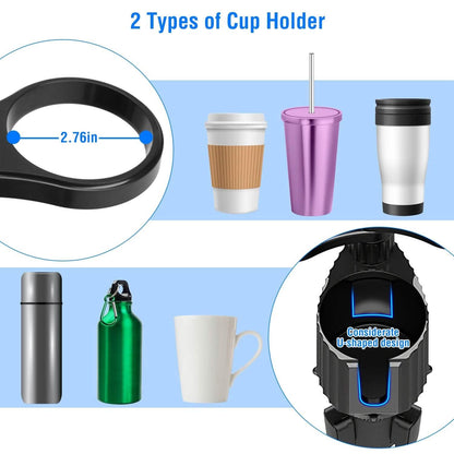4-in-1 Car Cup Holder Tray Food Table