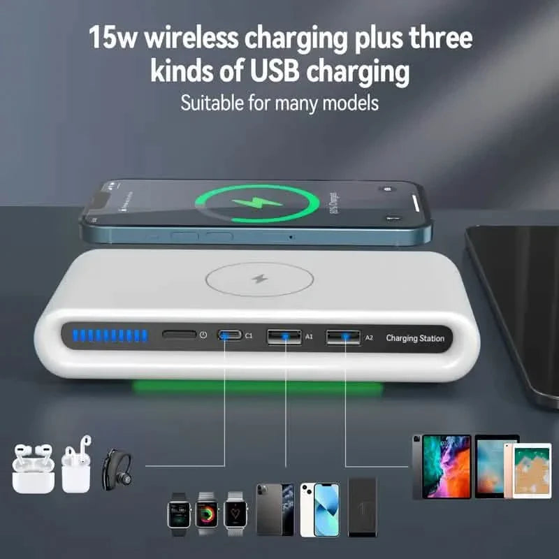 4-in-1 Charger 15W Portable Wireless Charger