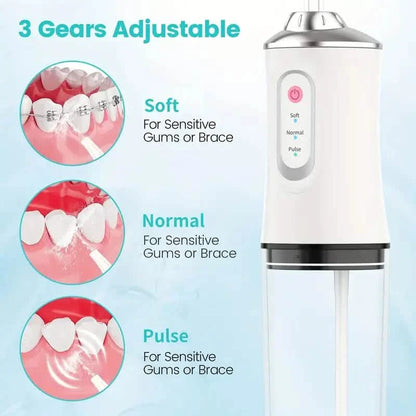 4-in-1 Cordless Water Flossers Oral Irrigator With DIY Mode 4 Jet Tips