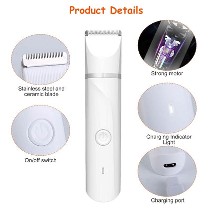 4-in-1 Electric Pet Dog Cat Grooming Kit Cordless Rechargeable