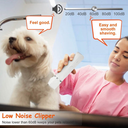 4-in-1 Electric Pet Dog Cat Grooming Kit Cordless Rechargeable
