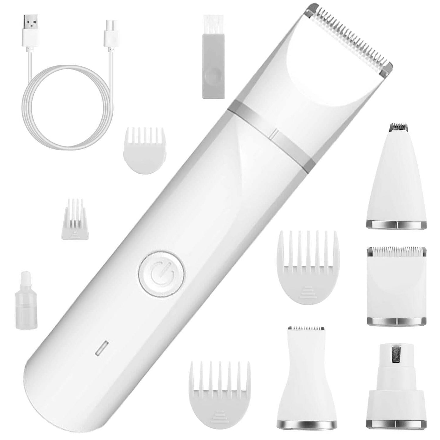 4-in-1 Electric Pet Dog Cat Grooming Kit Cordless Rechargeable