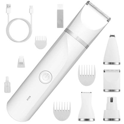 4-in-1 Electric Pet Dog Cat Grooming Kit Cordless Rechargeable