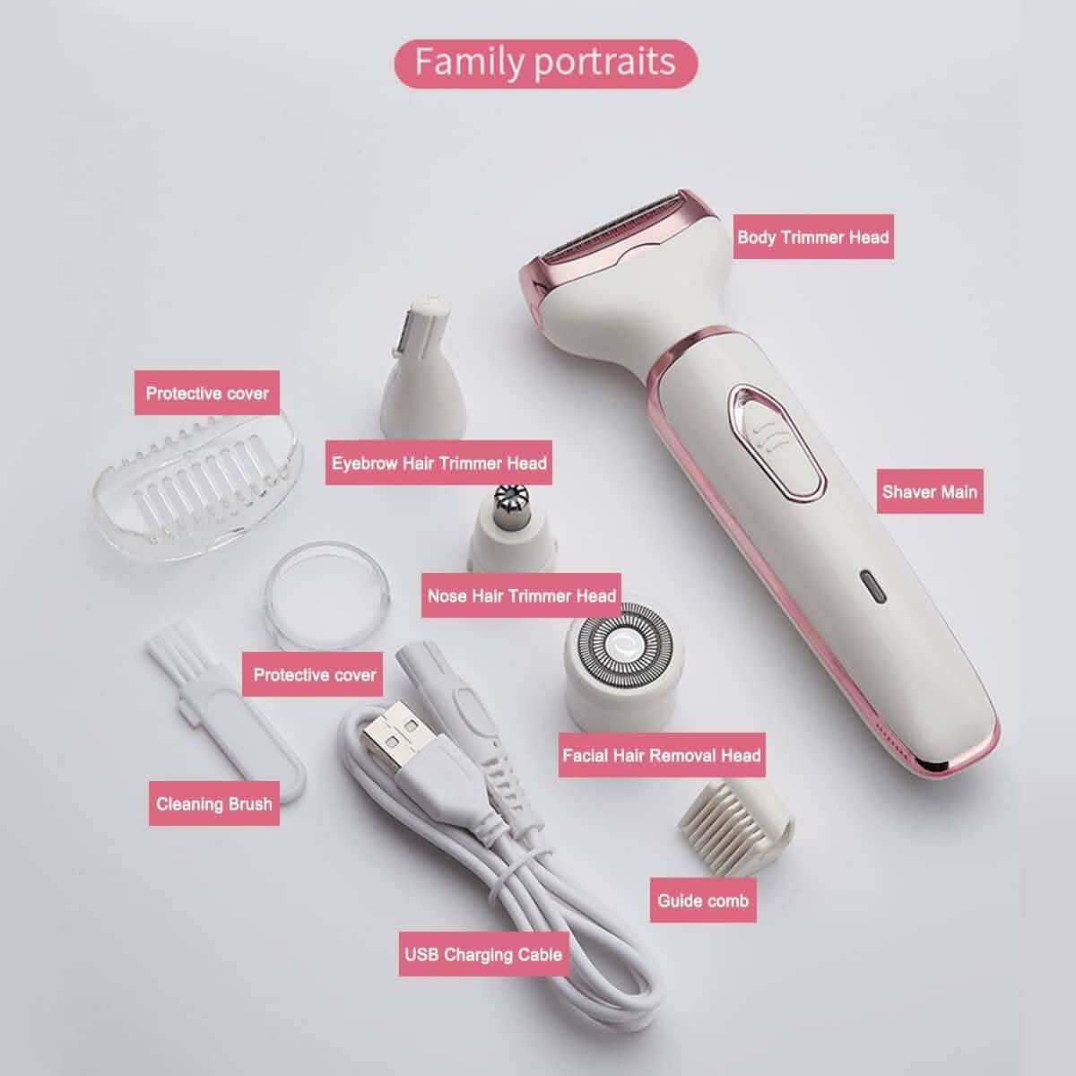 4-in-1 Electric Razor for Women