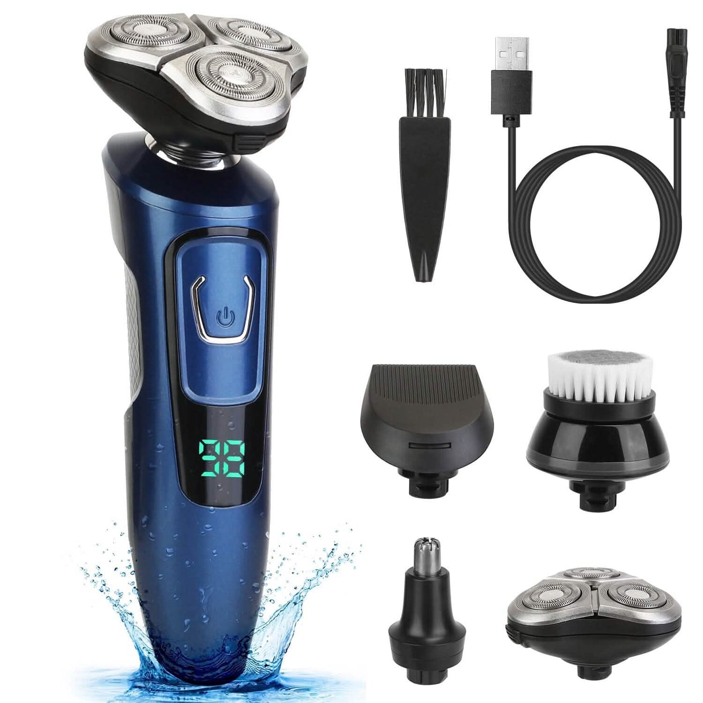 4-In-1 Electric Razor Shaver Rechargeable Cordless